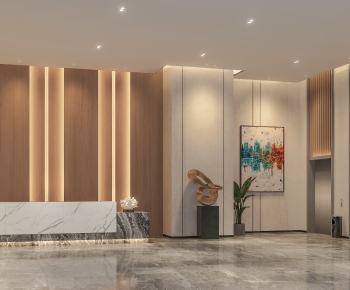 Modern Office Reception Desk-ID:822320058