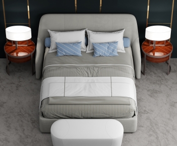 Modern Double Bed-ID:505012992