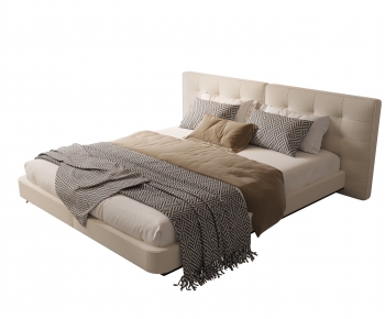 Modern Double Bed-ID:876817949