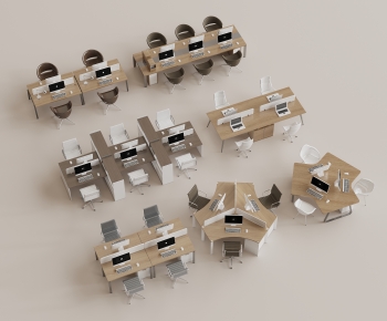 Modern Office Desk And Chair-ID:453834068