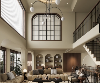 French Style A Living Room-ID:696449044