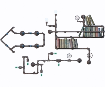 Modern Bookshelf-ID:644424921