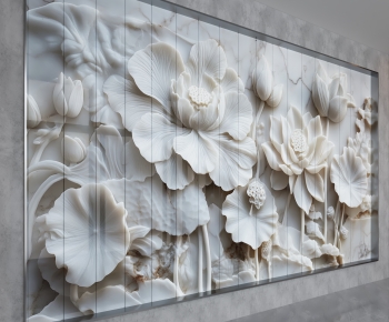 New Chinese Style TV Wall-ID:196835998