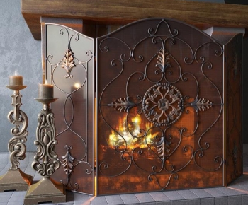 European Style Metal Screen Partition-ID:710817105