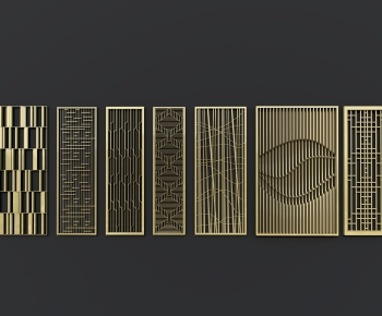 Modern Metal Screen Partition-ID:917239271