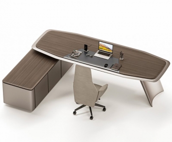 Modern Office Desk And Chair-ID:911453963