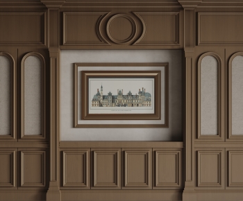 French Style TV Wall-ID:122450115