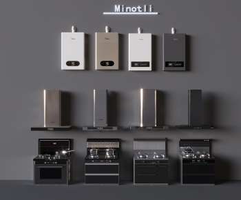 Modern Kitchen Electric Gas Range-ID:128170012