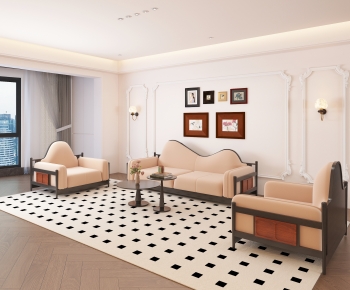 French Style A Living Room-ID:406155118