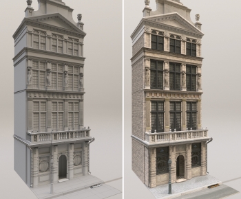 European Style Appearance Of Commercial Building-ID:949594024