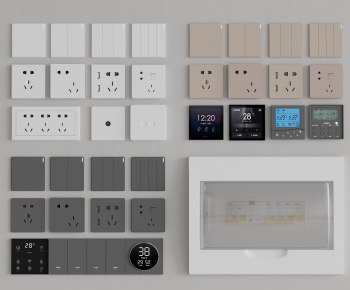 Modern Switch Socket Panel-ID:112349033