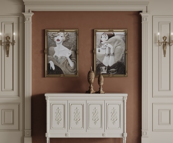 French Style TV Wall-ID:604485039