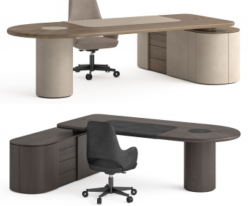 Modern Office Desk And Chair-ID:336303003