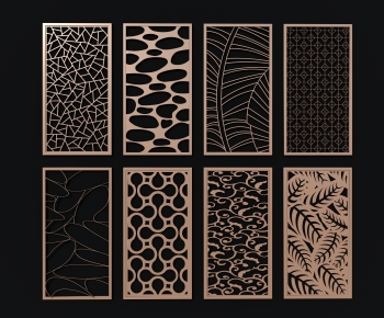 Modern Metal Screen Partition-ID:107398996