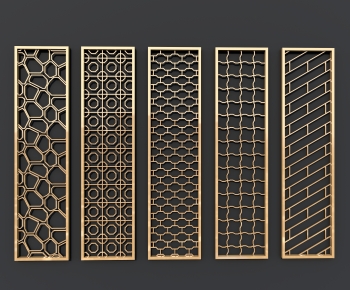 Modern Metal Screen Partition-ID:868141898