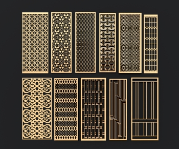 European Style Metal Screen Partition-ID:217772018