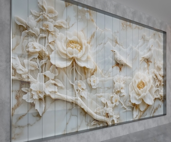 New Chinese Style TV Wall-ID:252434978