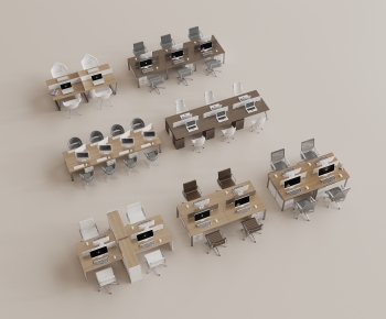 Modern Office Desk And Chair-ID:404284009