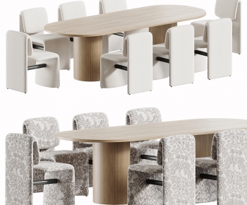Modern Dining Table And Chairs-ID:456039914