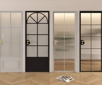 French Style Single Door-ID:741193067