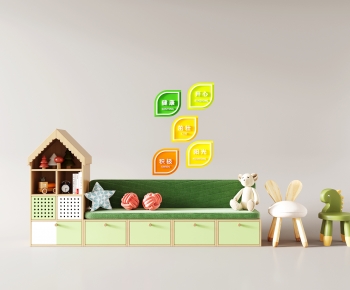 Modern Children's Sofa-ID:327847009