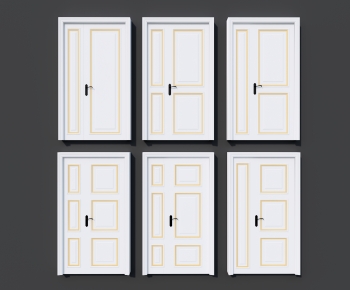 Modern Unequal Double Door-ID:167387019