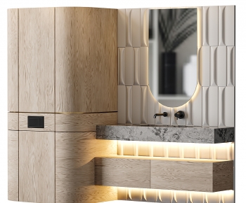 Modern Bathroom Cabinet-ID:883425954