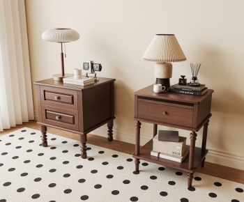 French Style Bedside Cupboard-ID:138977058