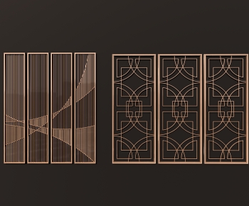 Modern Metal Screen Partition-ID:730181934