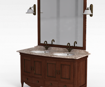 European Style Bathroom Cabinet-ID:414859062
