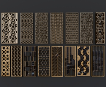 Modern Metal Screen Partition-ID:916722069