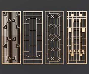 Modern Metal Screen Partition-ID:158683068