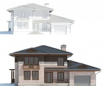 New Chinese Style Detached Villa-ID:604023937