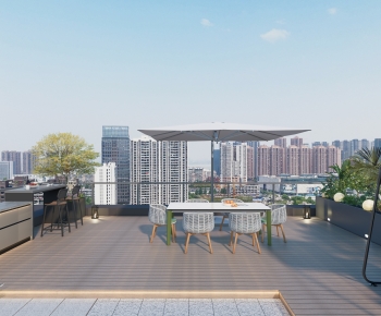 现代露台花园-ID:827428103
