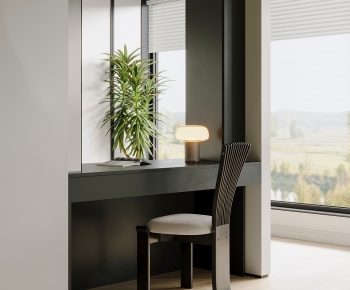 Modern Computer Desk And Chair-ID:866396903