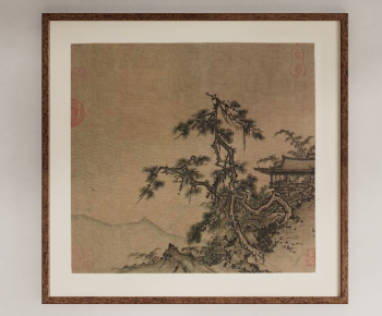新中式装饰画-ID:733427055