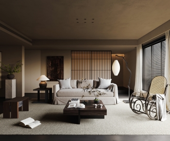 Wabi-sabi Style A Living Room-ID:357112883