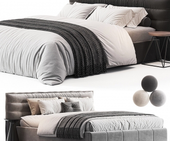 Modern Double Bed-ID:141450889