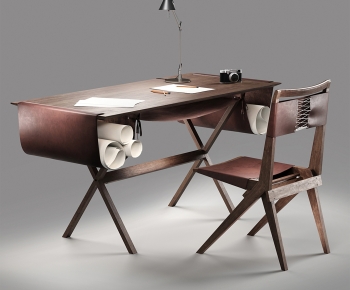 Modern Computer Desk And Chair-ID:100669972