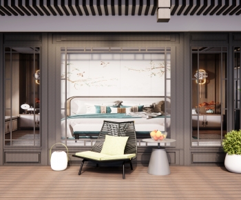 New Chinese Style Courtyard/landscape-ID:241000895