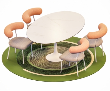 Modern Dining Table And Chairs-ID:979520081