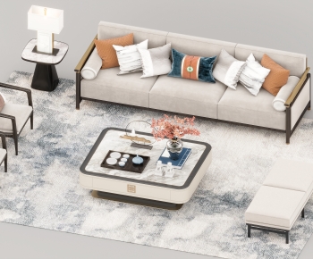 New Chinese Style Sofa Combination-ID:119457962