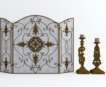 European Style Metal Screen Partition-ID:712219958