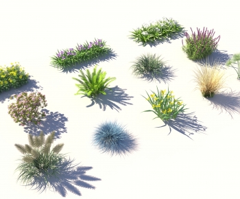 Modern Flowers And Grass-ID:619858034