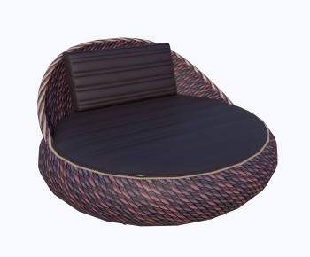 Modern Round Bed-ID:963230198