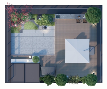 Modern Courtyard/landscape-ID:340688948