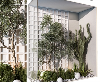 Modern Plant Landscaping-ID:908987051
