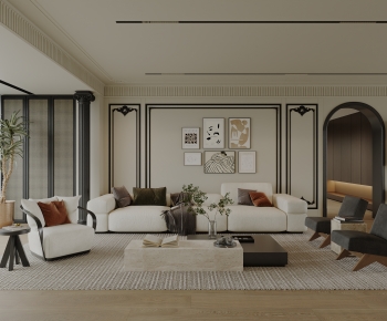 French Style A Living Room-ID:347940928