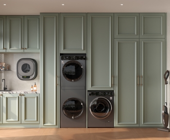 French Style Balcony Laundry Room-ID:953262096