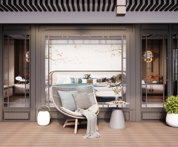New Chinese Style Courtyard/landscape-ID:973175054